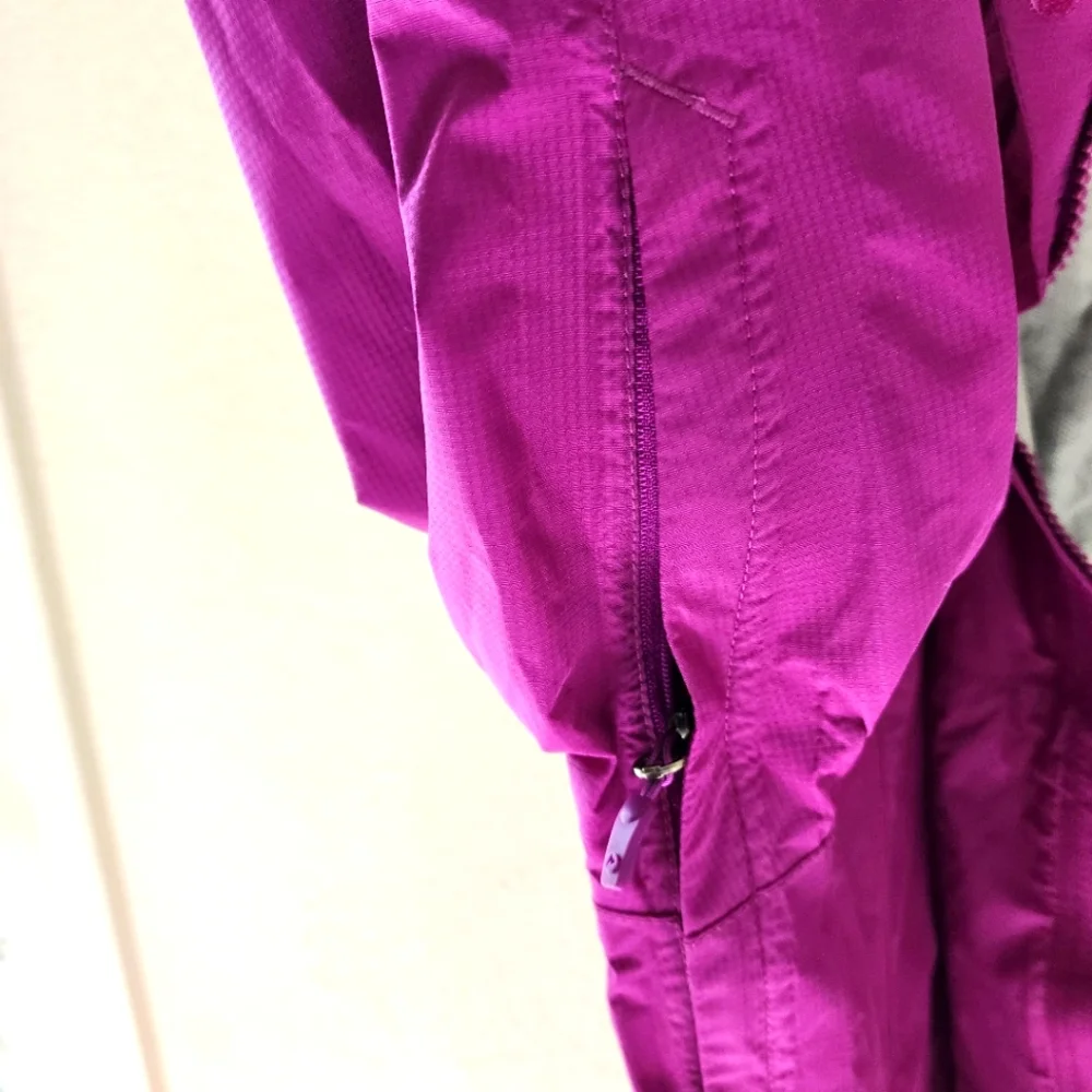 Marmot Womens Membrain Windbreaker Rain Jacket Hood Fuschia Purple Size Medium - Picture 8 of 12